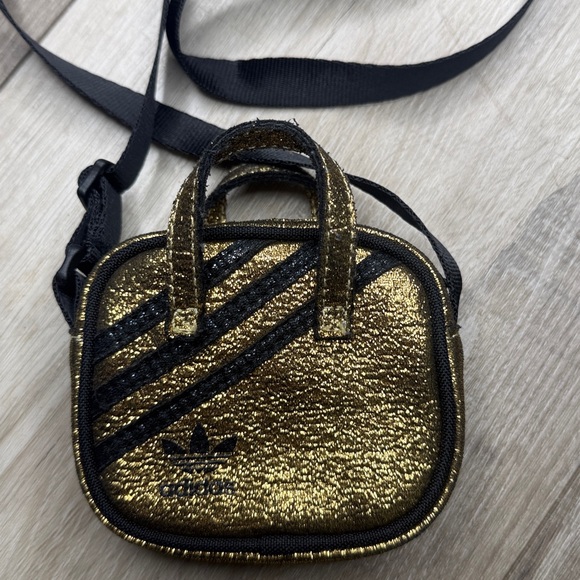 Adidas Originals Micro Gold Glitter Festival Crossbody Bag - Picture 2 of 6